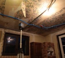 Pose du faux plafond