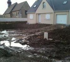 Terrassement terminé et impossible de rentrer la voiture dans le garage!!