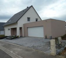 Aménagement, pavage du garage