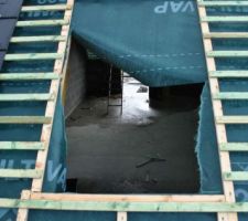 Ouverture velux salle de bain étage