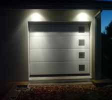 Remplacement de l'applique du garage par des spots encastrés