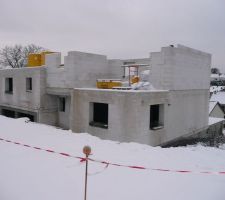 1ère offensive de l'hiver sur le chantier 02/12/2012