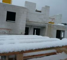 1ère offensive de l'hiver sur le chantier 02/12/2012