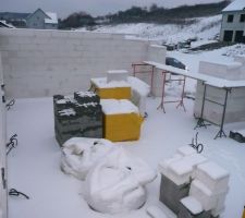 1ère offensive de l'hiver sur le chantier 02/12/2012