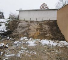Mur de soutient remblayé