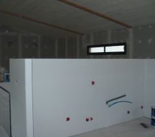 L'emplacement du frigo , cong&eacute;lateur four et lave vaisselle
se trouvera dans la niche