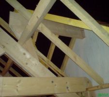 Charpente de toit en liason avec l'existant