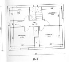 Plan de l'etage tel que déposé sur le PC