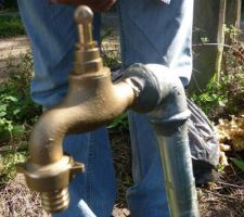 Col de cygne installé