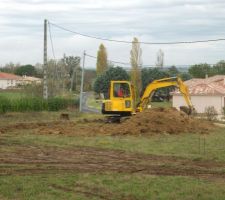 Terrassement du chemin