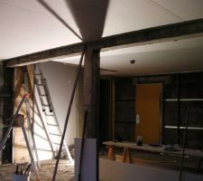10 dec : plafond pièce principale rdc