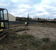 Implantation de la maison en cours