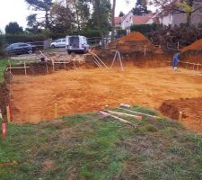 Implantation : Pose des piquets, des chaises et des cordeaux