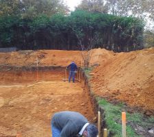 Implantation : Pose des piquets, des chaises et des cordeaux