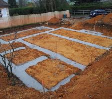 Coulage des fondations