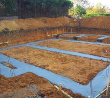 Coulage des fondations