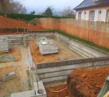 D&eacute;but du montage du vide sanitaire