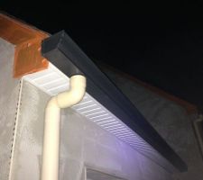 Les gouttières faites en un seul bloc , sur place !