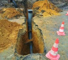 Raccordement à l'eau potable et aux égouts terminés