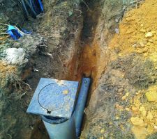 Raccordement à l'eau potable et aux égouts terminés