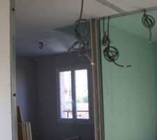 Vue des gaines en sortie des pieuvres électriques