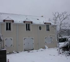 1er su neige sur l'enduit fait en novembre