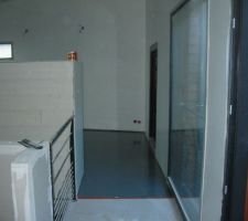 La partie passage du bureau vers le salon !