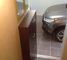 Vers le garage