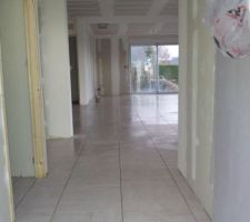 Pose du carrelage rdc