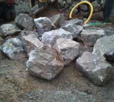 Pierres pour l'enrochement