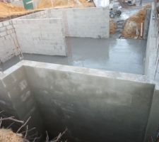 Dallage beton sous-sol et delta MS sur les mur