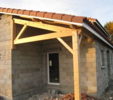 Porte de la cuisine donnant sur la terrasse