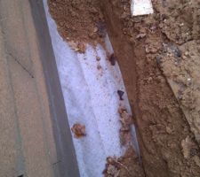 Drain et geotextile