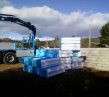 Arrivée du plancher en ahourdis