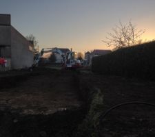 Debut du terrassement