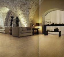 Le fameux carrelage "&eacute;colo" issu du recyclage