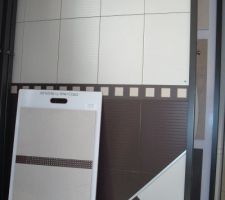 Une des deux faiences celle a rayures. C'est  mon deuxi&egrave;me choix