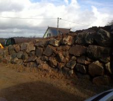 Enrochement de la parcelle de devant