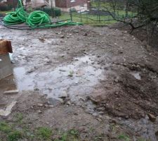 Il va falloir faire un drainage de qualité.