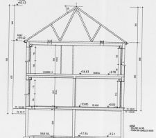 Plan coupe A-A pour le dossier préparatoire de la réunion MAP technique