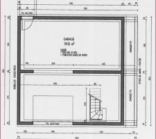 Nouveau plan du sous-sol / garage (avec banquette de renfort) pour le dossier préparatoire de la réunion MAP technique