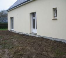 Remblaiement du pourtour de la maison