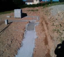 D&eacute;but des fouilles