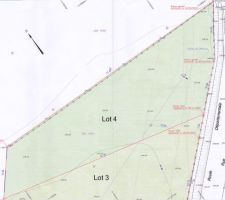 Plan de bornage du terrain