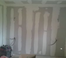 Emplacement du lit 
les gaines &eacute;lectrique sont en place