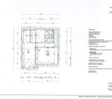 Plan du garage, cellier
pièce à vivre
et chambre n°1 avec suite parentale