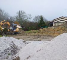 D&eacute;but terrassement pour les fondations