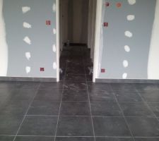 Carrelage piece a vivre   couloir