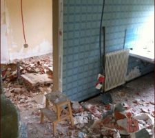 1er Cassage de mur ou le plaisir de taper à la masse