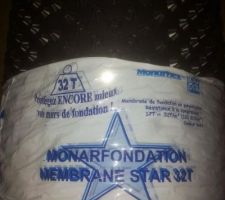 Membrane de fondation en polyéthylène